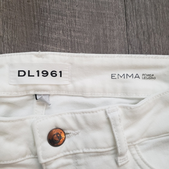 DL1961 Women's Emma Power Legging Jeans White Size 27 - Picture 5 of 12